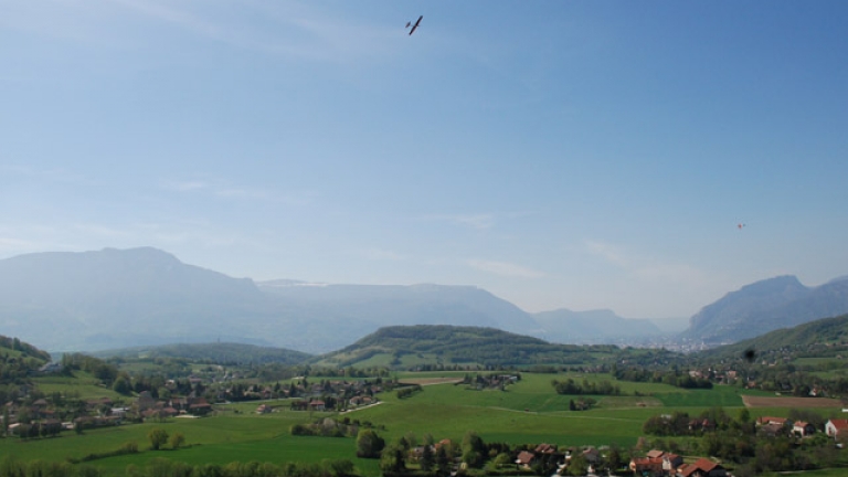 Vue depuis les crtes d'Herbeys sur Bri et Angonnes et le Vercors