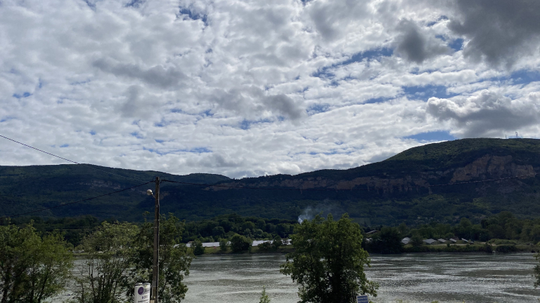 Vue sur le Rhne depuis l'tablissement