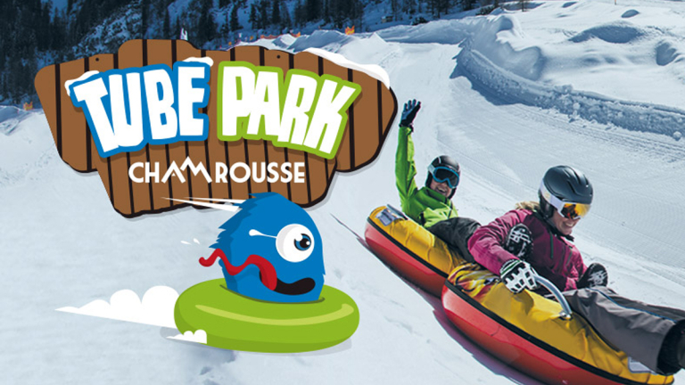 Affiche snowtubing Chamrousse