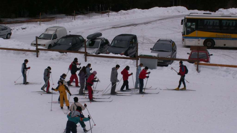 La station de ski au pied du gte