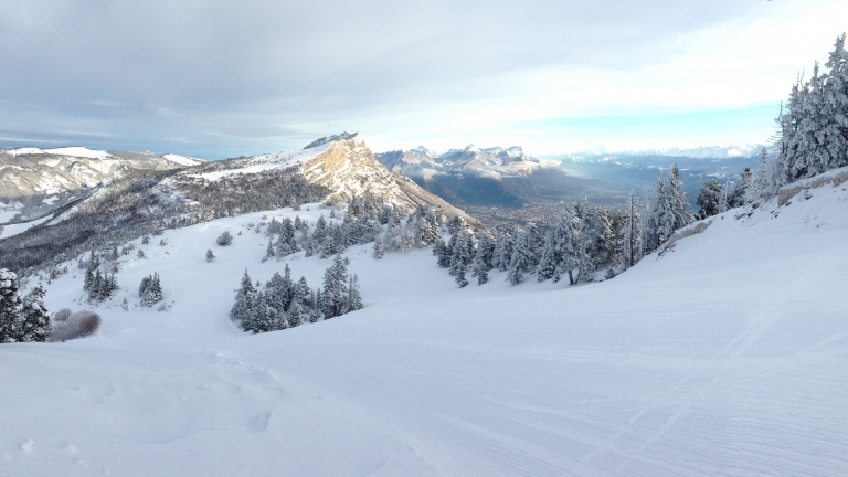 Pistes de ski alpin station des Montagnes de Lans