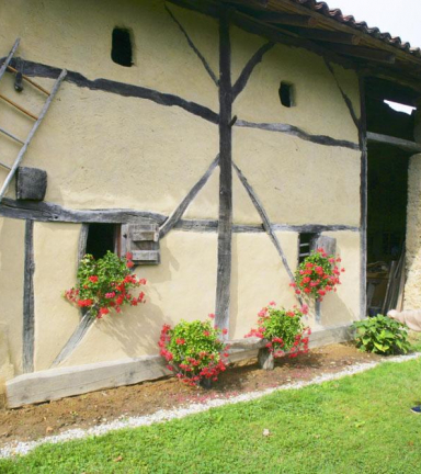 Maison en torchis et pans de bois