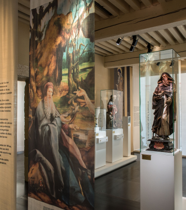 Vue de l'exposition Chroniques d'une abbaye