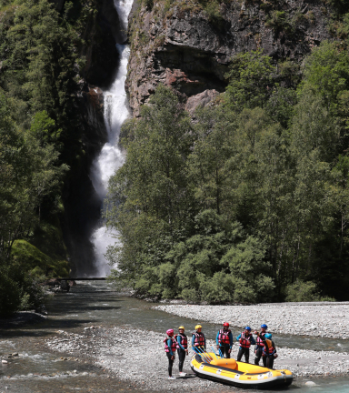 Cascade de Lanchatra et rafting