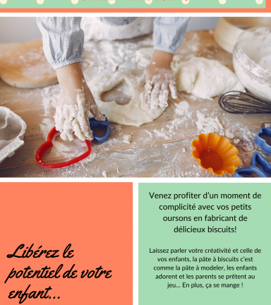 Affiche atelier fabrication biscuits