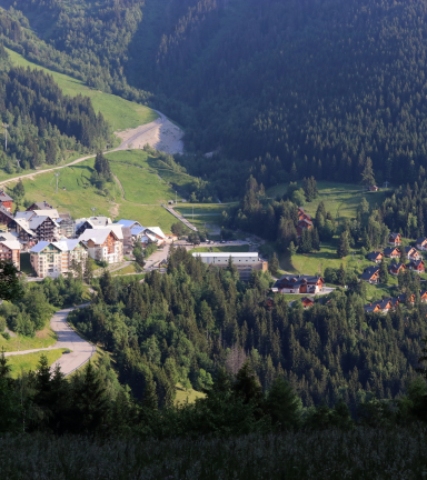 Vue sur la station