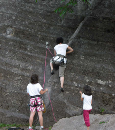 Encadrement via ferrata