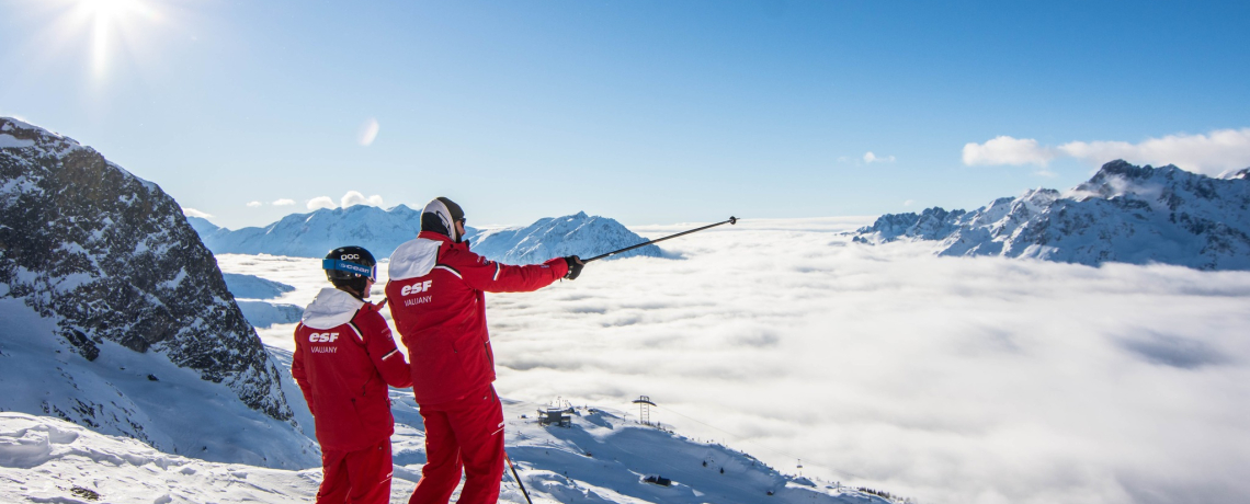 Cours de ski et engagement avec l&#039;ESF Vaujany