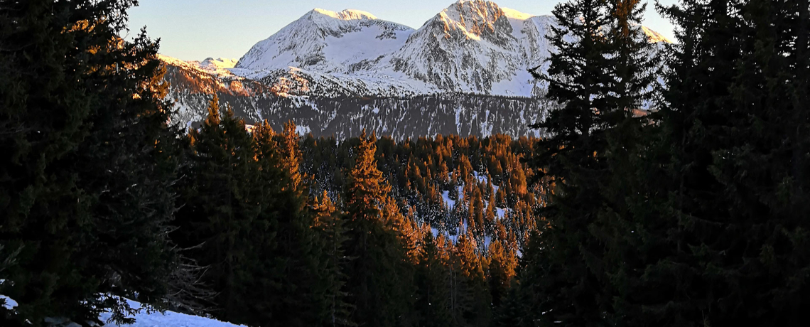 Photo clairire sentier raquette  neige Chamrousse