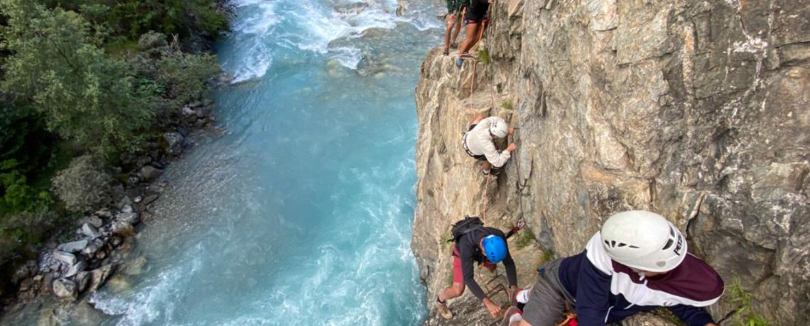 Via Ferrata encadrée à Saint Christophe en Oisans