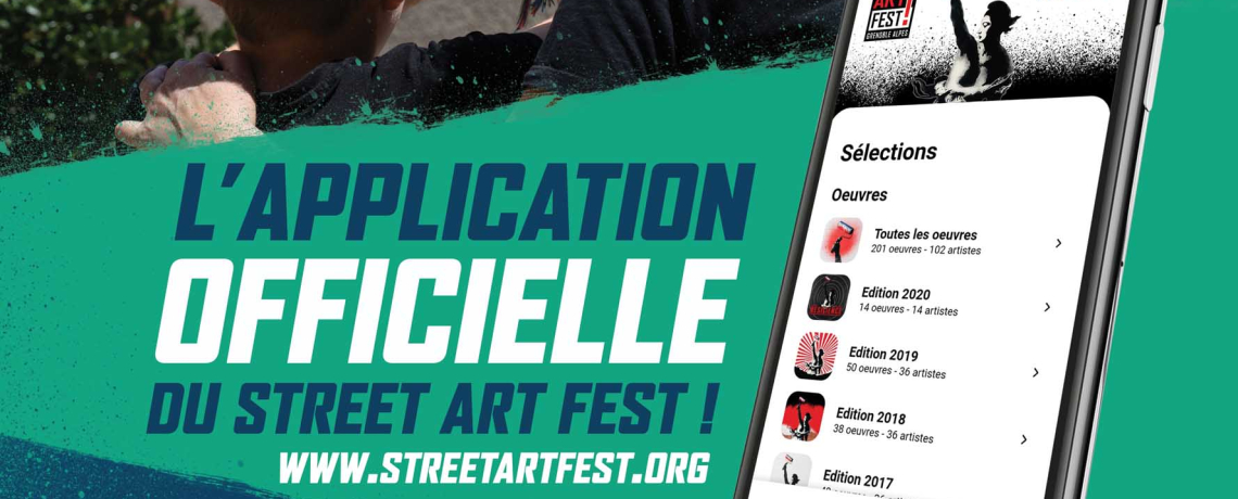 Découverte des oeuvres du Grenoble Street Art Festival avec une appli