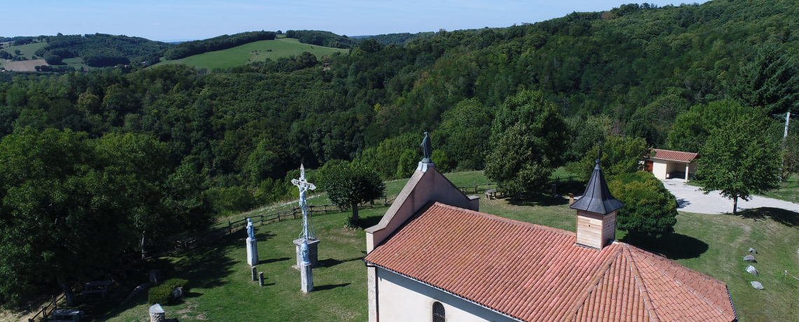 Vue arienne depuis la Chapelle