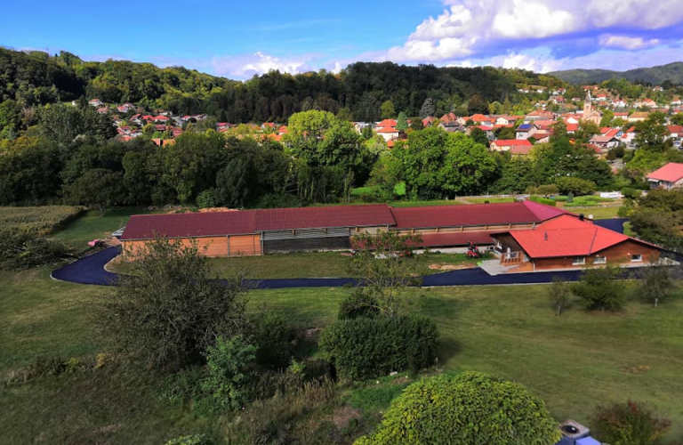 photo aerienne de l'exploitation