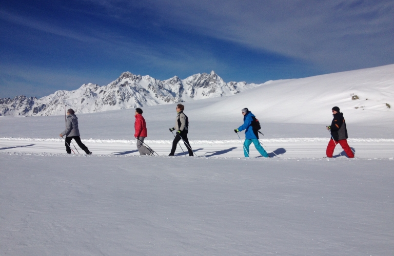 Parcours permanent de marche nordique sur neige