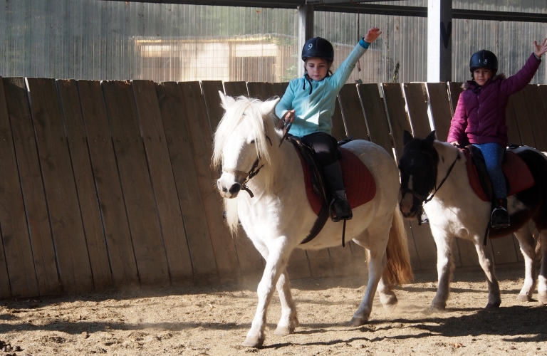 A la ferme équestre du Vercors, leçons d&#039;équitation de pleine nature