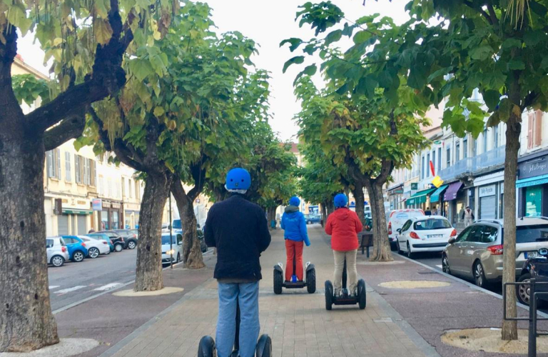 Gyropode dans les rues de Vienne