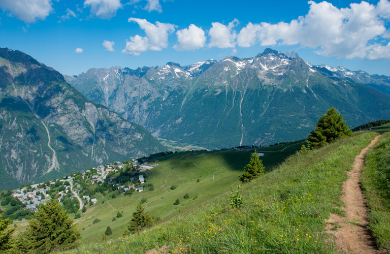 Sentier panoramique Villard Reculas - Alpe d'Huez