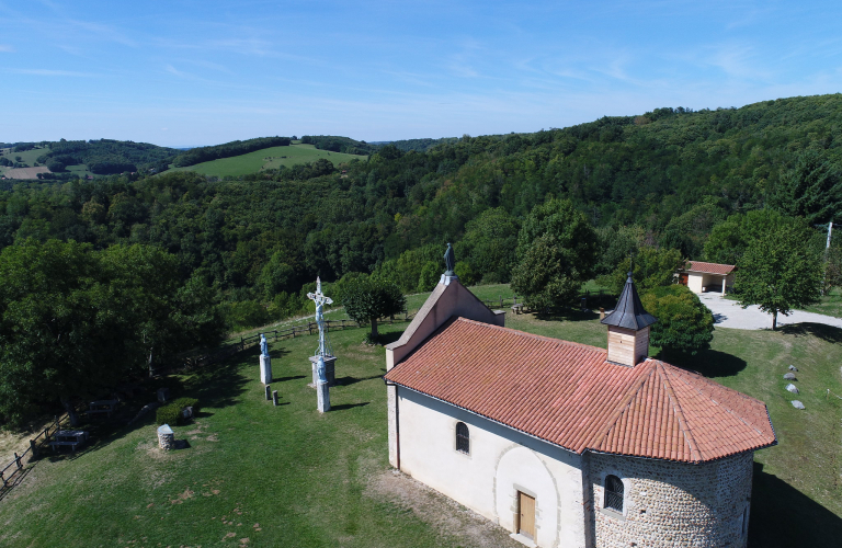 Vue arienne depuis la Chapelle