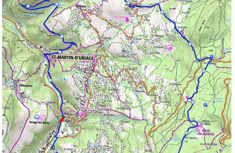Trail Uriage - Pinet - Seiglières