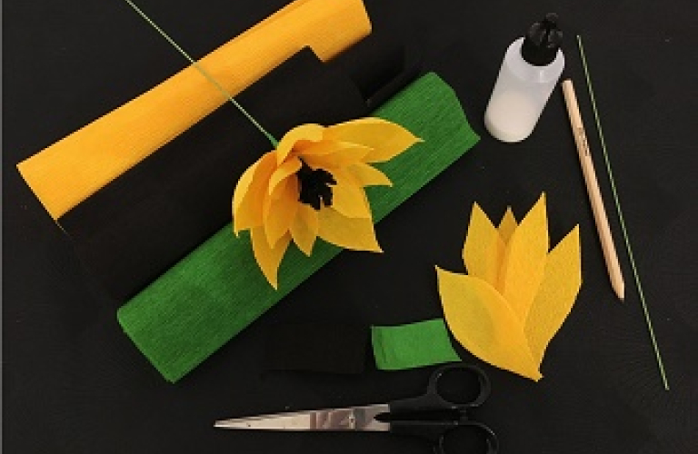 Atelier de Lulu : Fleur en papier estivale