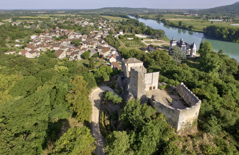 Vue arienne de Vertrieu