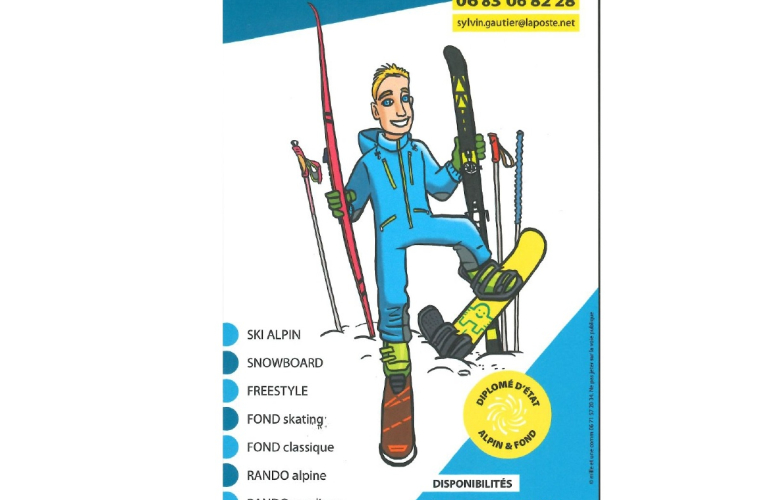 Gautier Sylvain - cours de ski alpin et snowboard