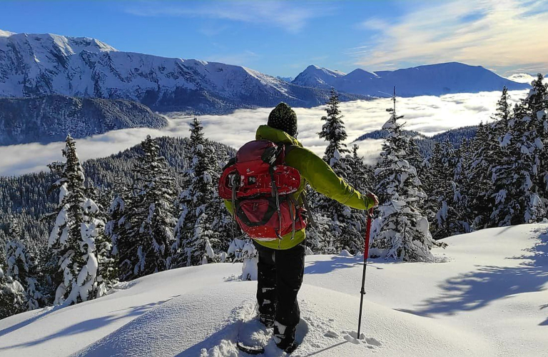 Vue en raquettes Chamrousse