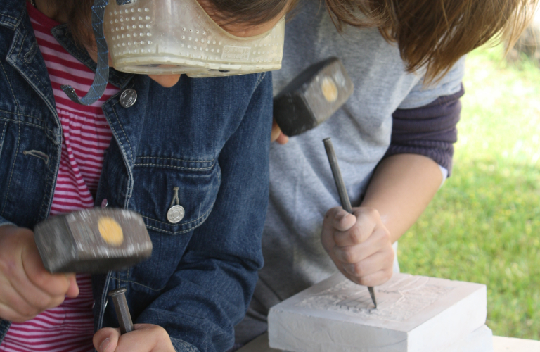 Atelier sculpture sur pierre