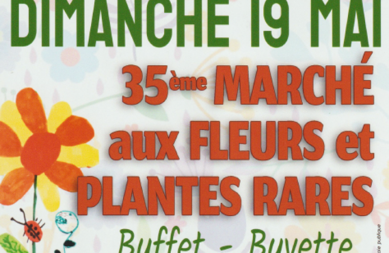 35ème Marché aux fleurs et plantes rares Le 19 mai 2024