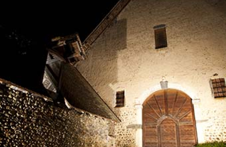 Balade nocturne du monastère à la grange