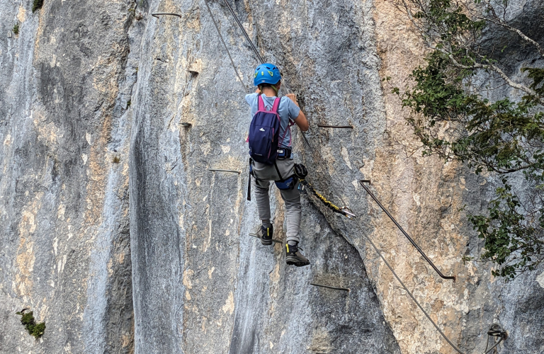 VIA FERRATA avec  École de Porte