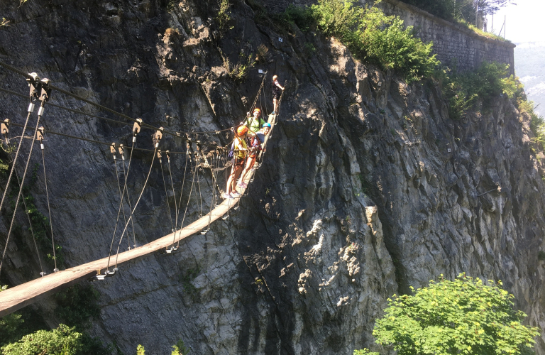 Encadrement via ferrata