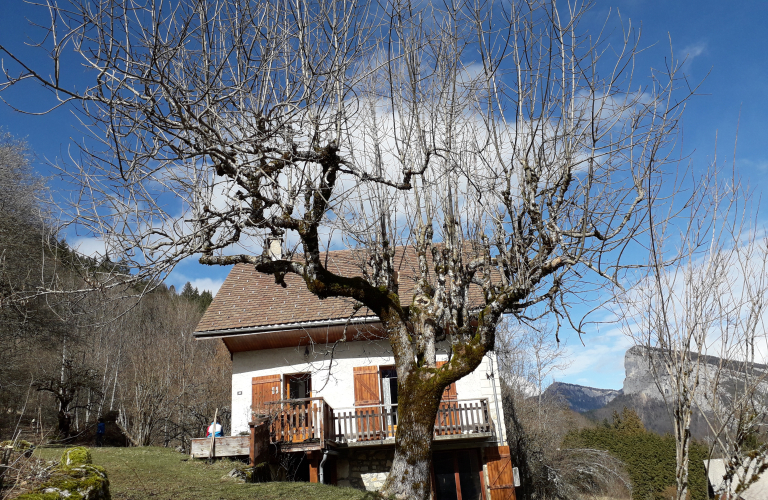 La maison avec vue sur les montagnes