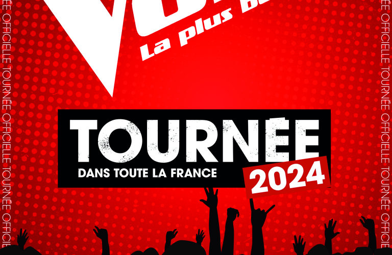 Affiche de la tourne en France de The Voice