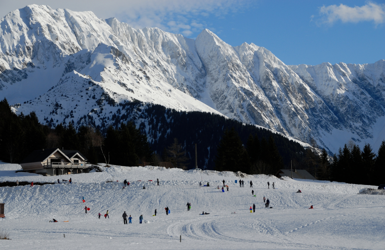 Piste de luge Alpe du Grand Serre