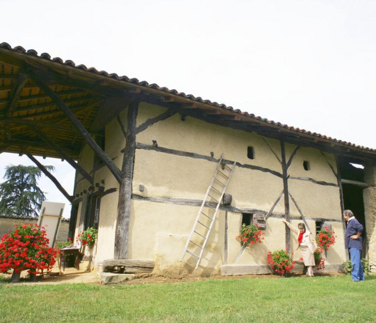 Maison en torchis et pans de bois