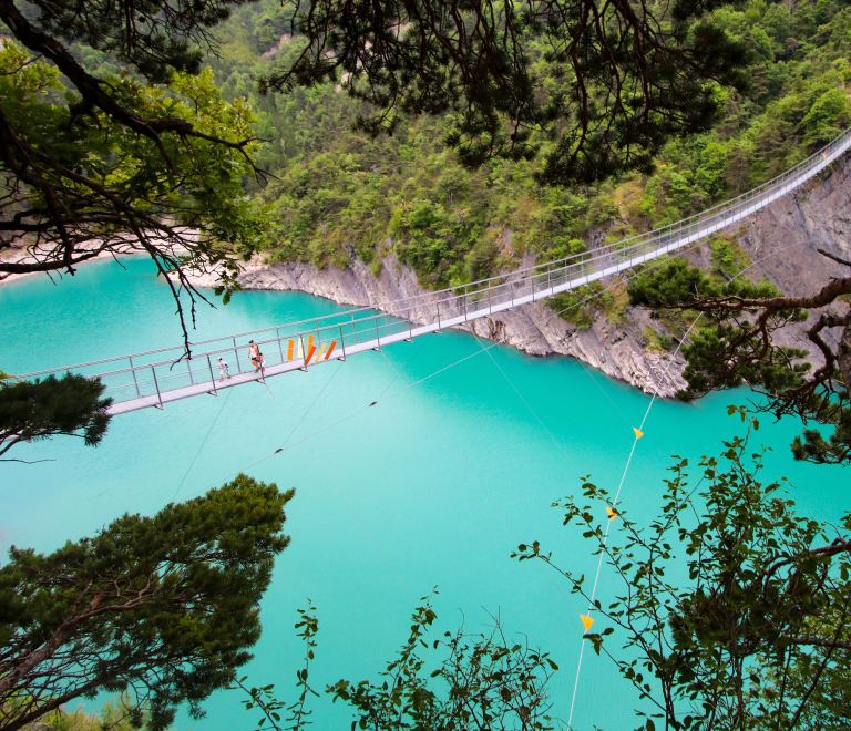 Tour des passerelles du lac de Monteynard-Avignonet