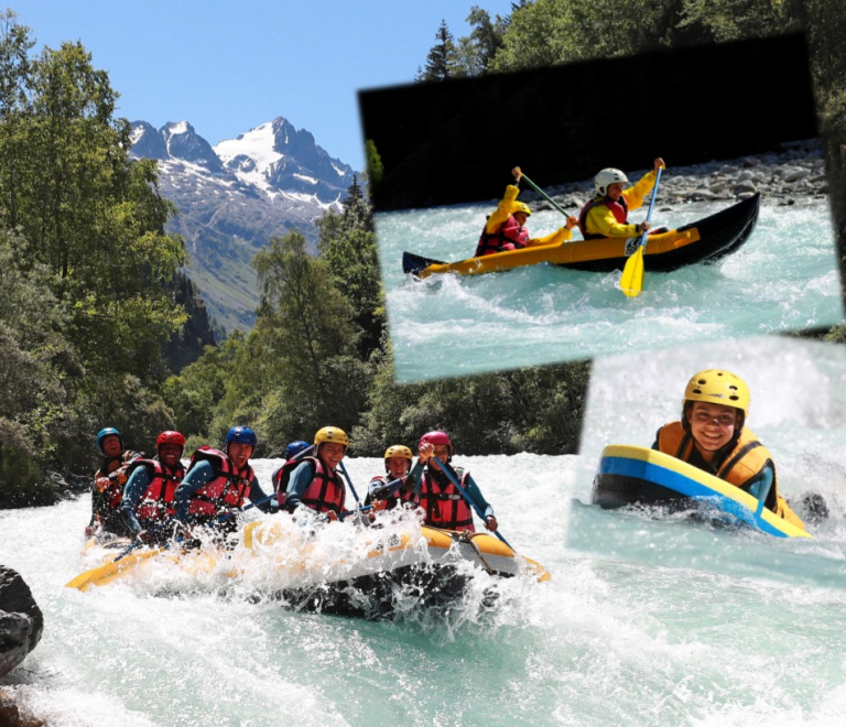 Raft, hydrospeed, canoe-raft 2 activites au choix