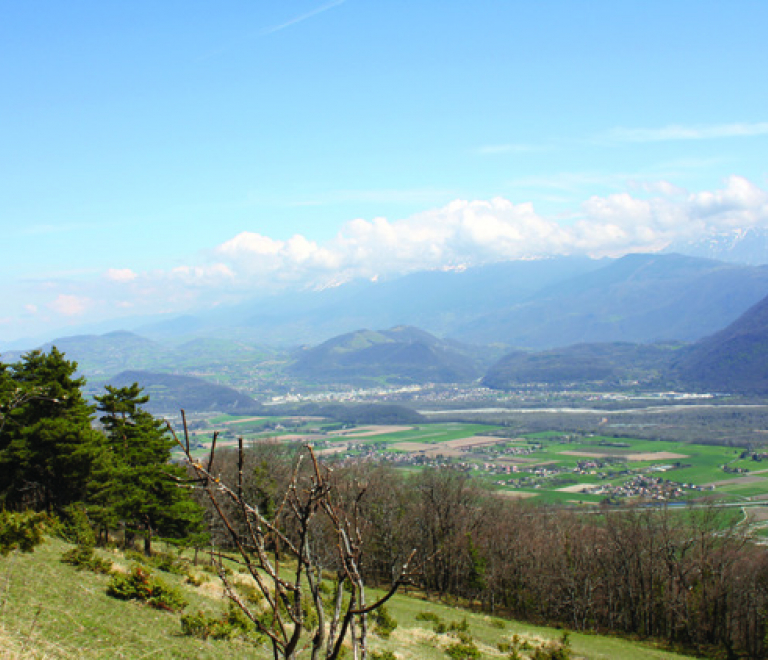 Le col de l&#039;Echaillon et les crêtes d&#039;Uriol depuis Saint-Paul-de-Varces