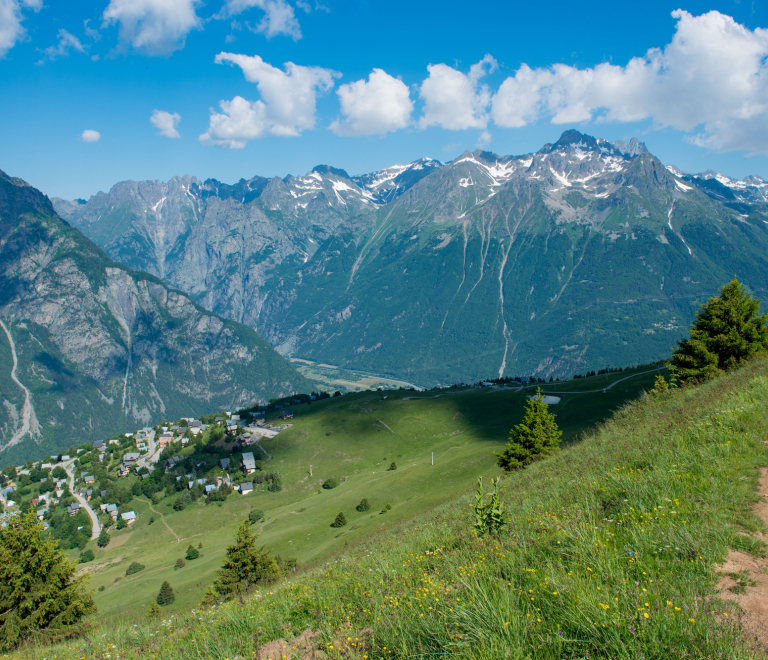 Sentier panoramique Villard Reculas - Alpe d'Huez