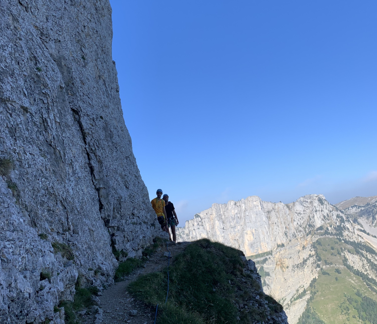 Via ferrata avec Jehan-Roland Guillot