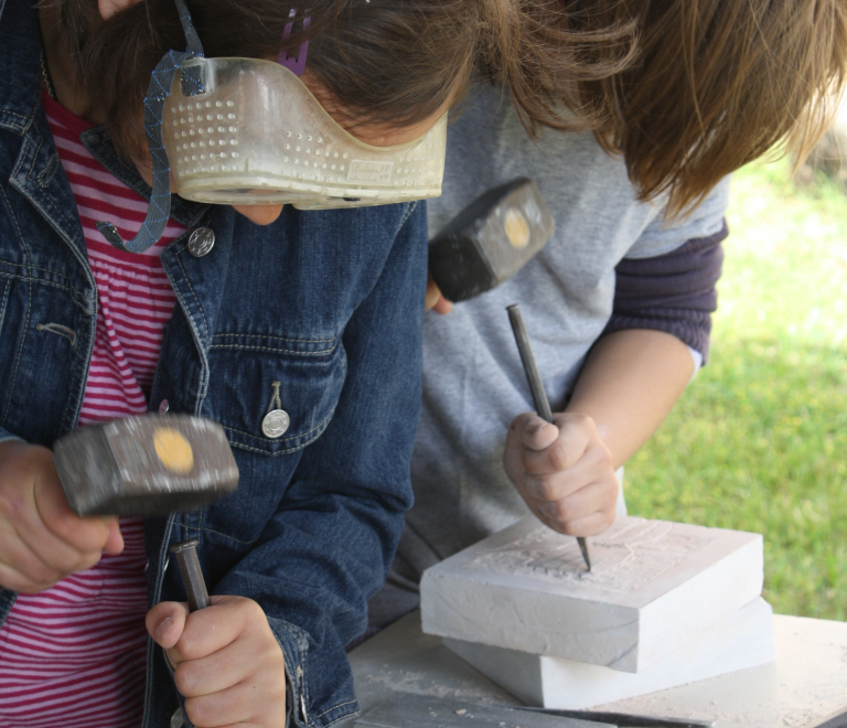 Atelier sculpture sur pierre