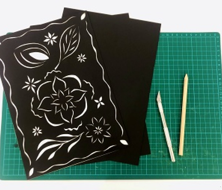 Atelier de Lulu : Papier découpé floral